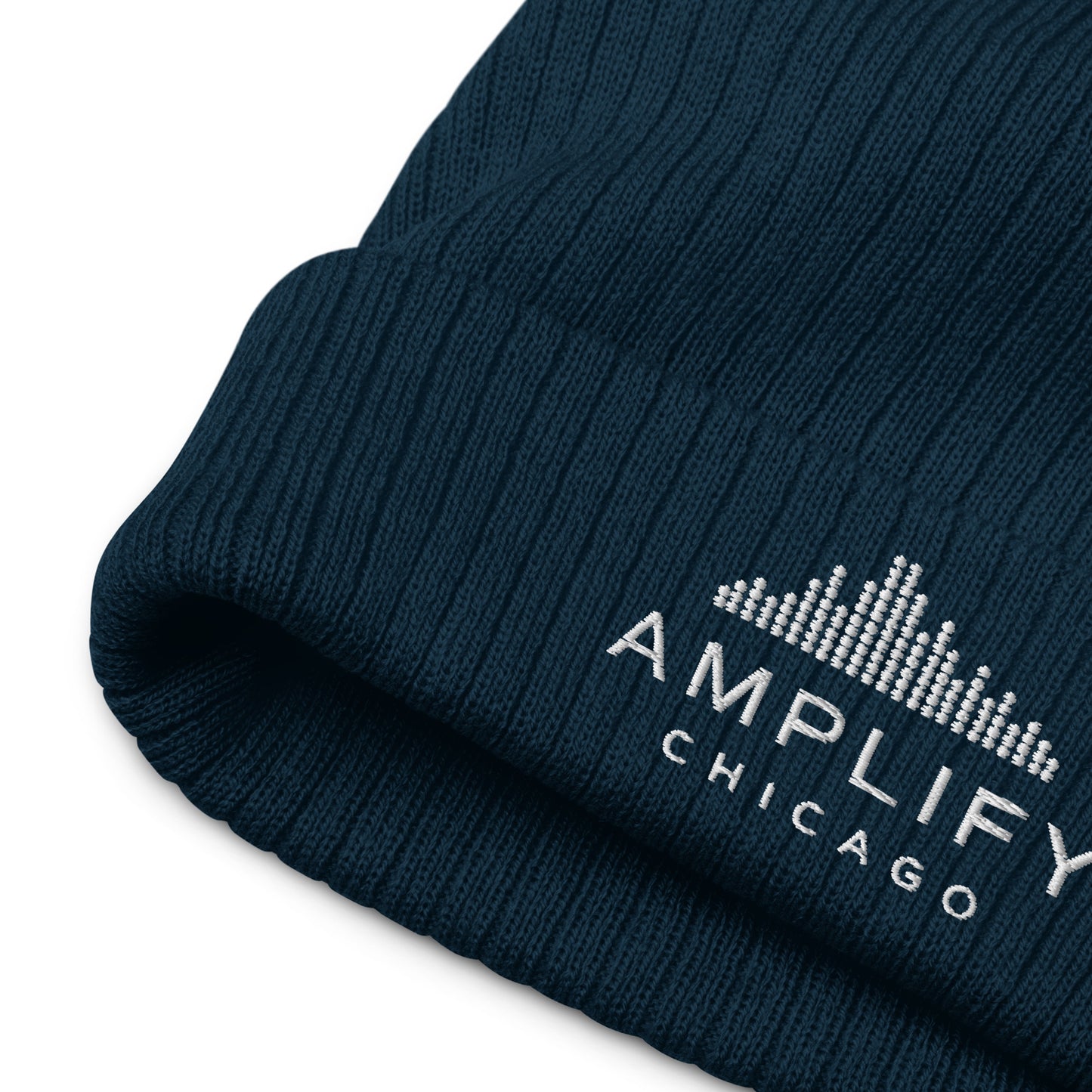Amplify logo | Ribbed knit beanie