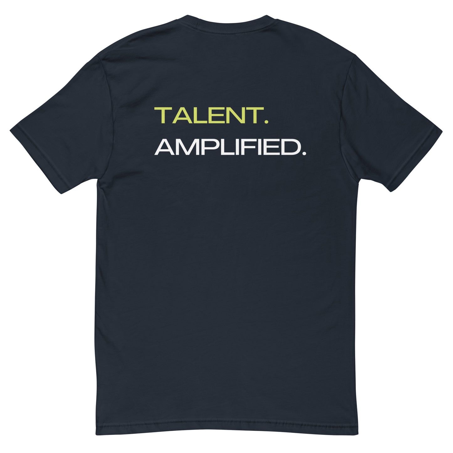 Amplify Logo + Talent Amplified | Fitted t-shirt