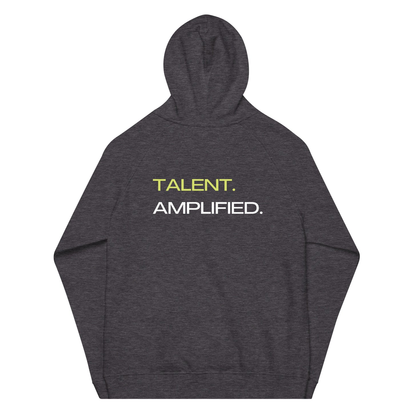 Amplify Logo + Talent Amplified | Unisex eco raglan hoodie